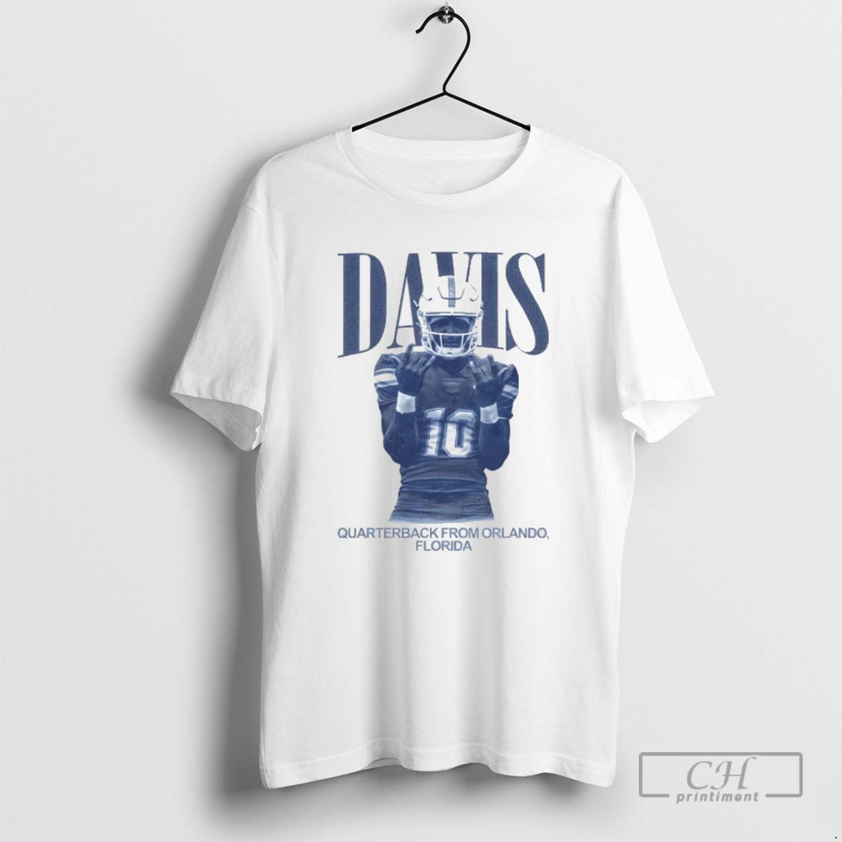 Tyray Davis Quarterback From Orlando Florida Vintage - Adult & Kids T-Shirts, Sweatshirts & Hoodies apparel design preview 1