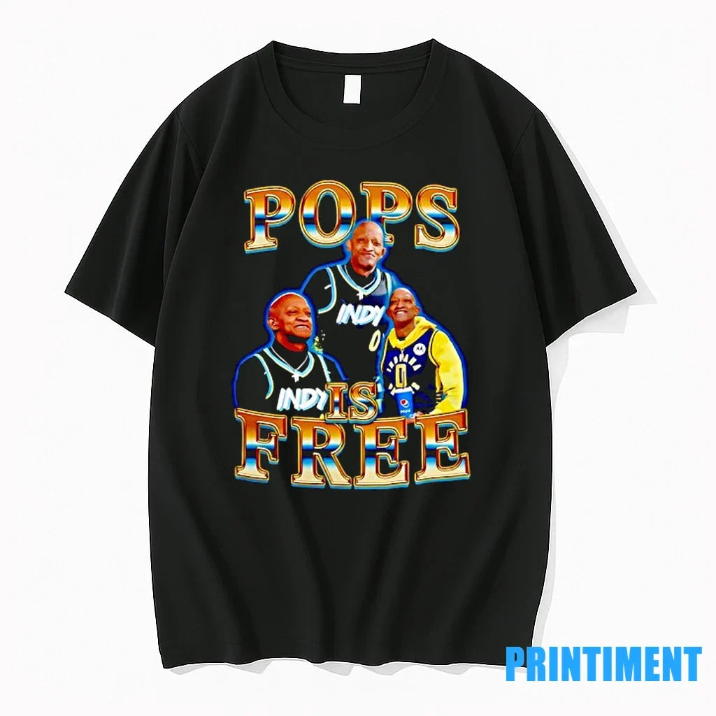 Tyrese Haliburton Pops Is Free Indiana Pacers Sweater - Adult & Kids T-Shirts, Sweatshirts & Hoodies apparel design preview 1