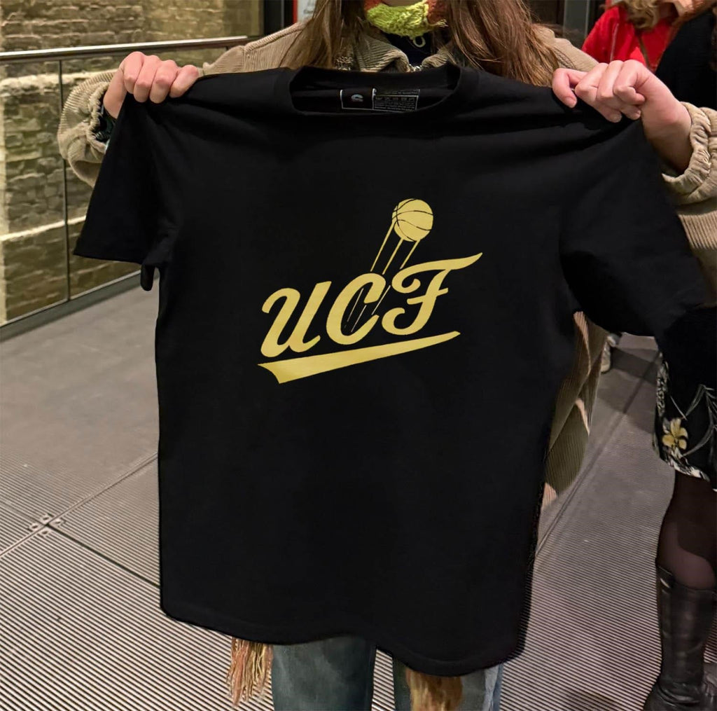 UCF Knights Script Graphic with Basketball Motion - Adult & Kids T-Shirts, Sweatshirts & Hoodies apparel design preview 2