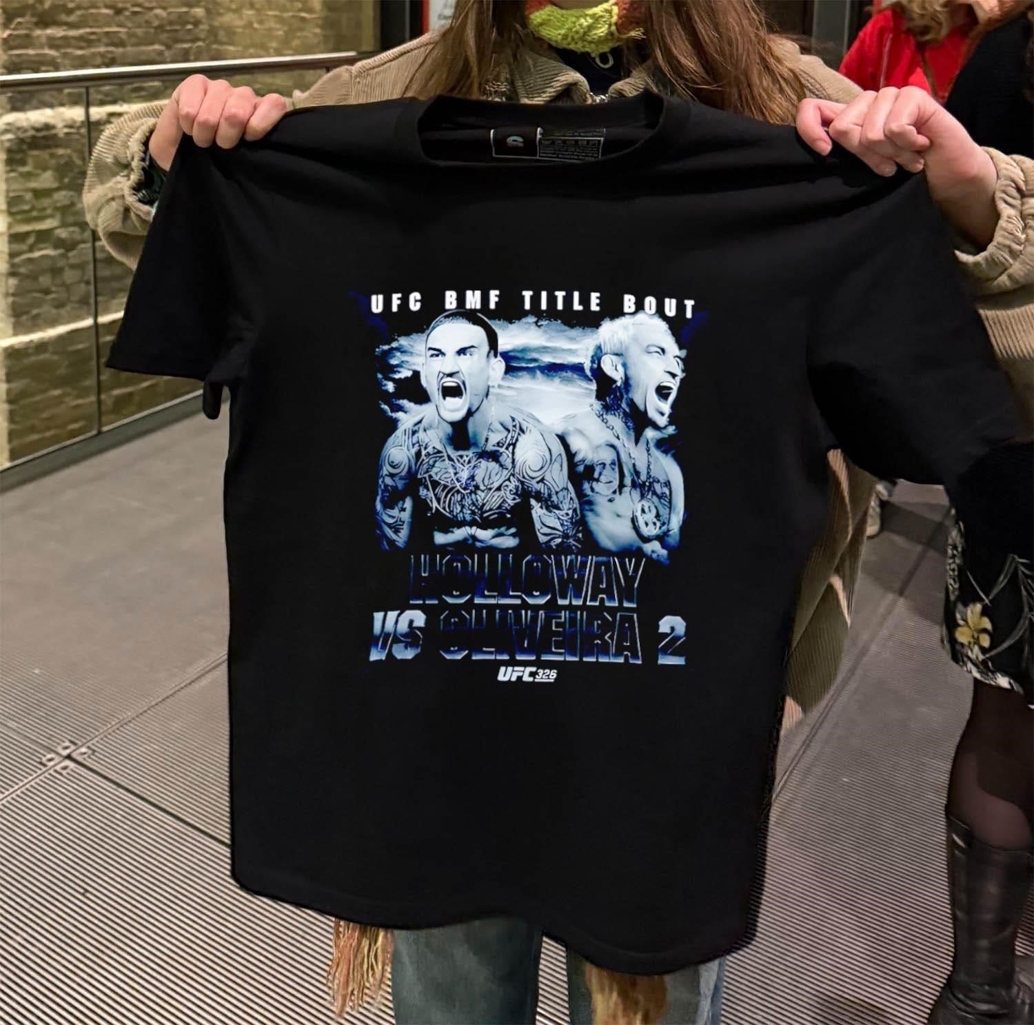 UFC BMF Title Bout Holloway Vs Oliveira 2 - Adult & Kids T-Shirts, Sweatshirts & Hoodies apparel design preview 2