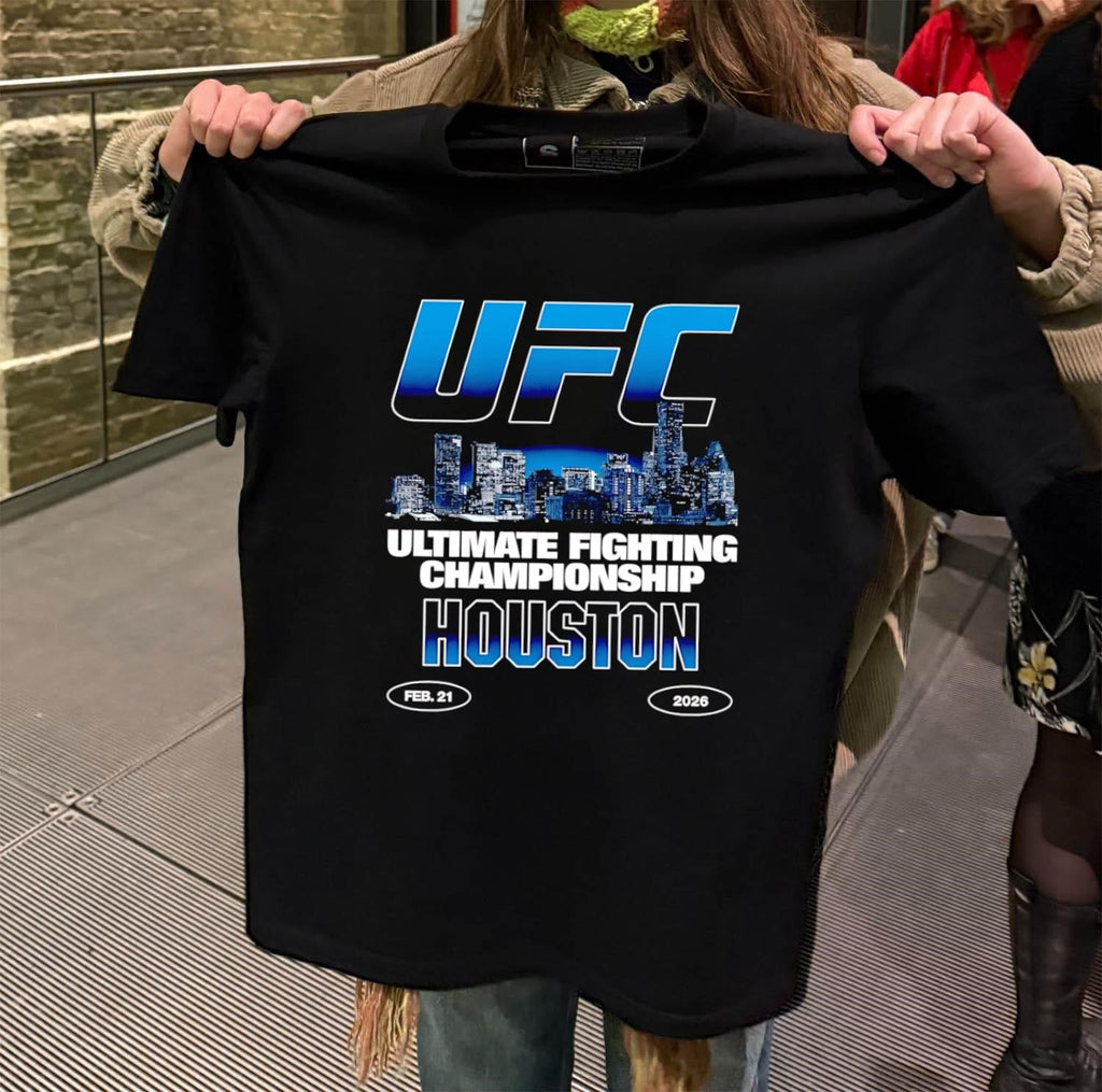 UFC Ultimate Fighting Championship Houston Feb 21 - Adult & Kids T-Shirts, Sweatshirts & Hoodies apparel design preview 2