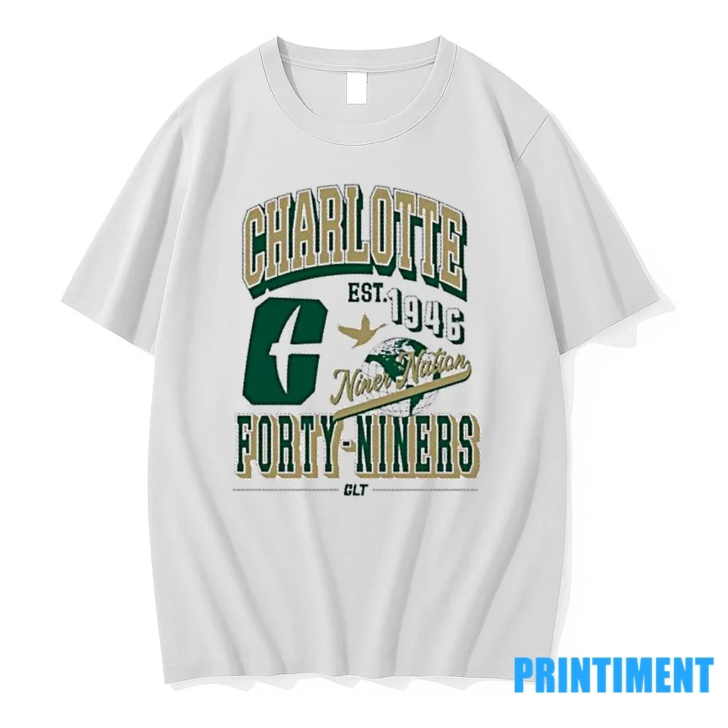 Unc Charlotte T Niner Nation Forty Niners Est 1946 - Adult & Kids T-Shirts, Sweatshirts & Hoodies apparel design preview 1