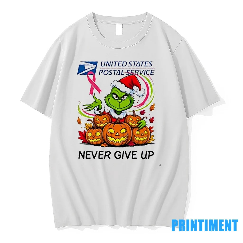 Usps X Grinch Christmas Never Give Up Sweater - Adult & Kids T-Shirts, Sweatshirts & Hoodies apparel design preview 1