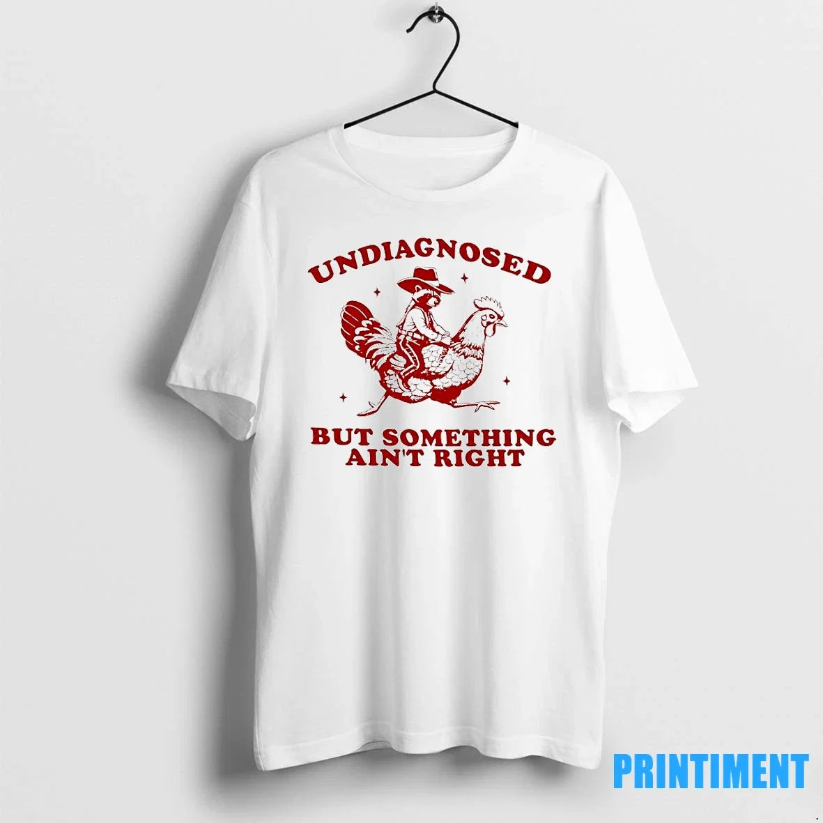 Undiagnosed But Something Aint Right Funny Raccoon - Adult & Kids T-Shirts, Sweatshirts & Hoodies apparel design preview 1