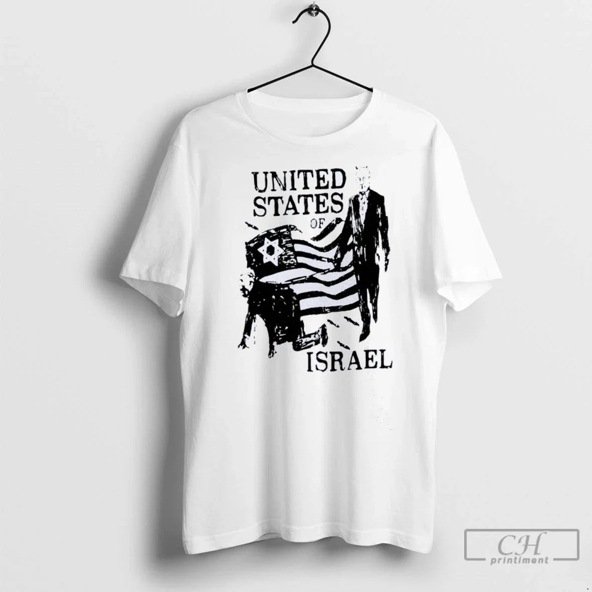 United States Of Israel Red - Adult & Kids T-Shirts, Sweatshirts & Hoodies apparel design preview 1