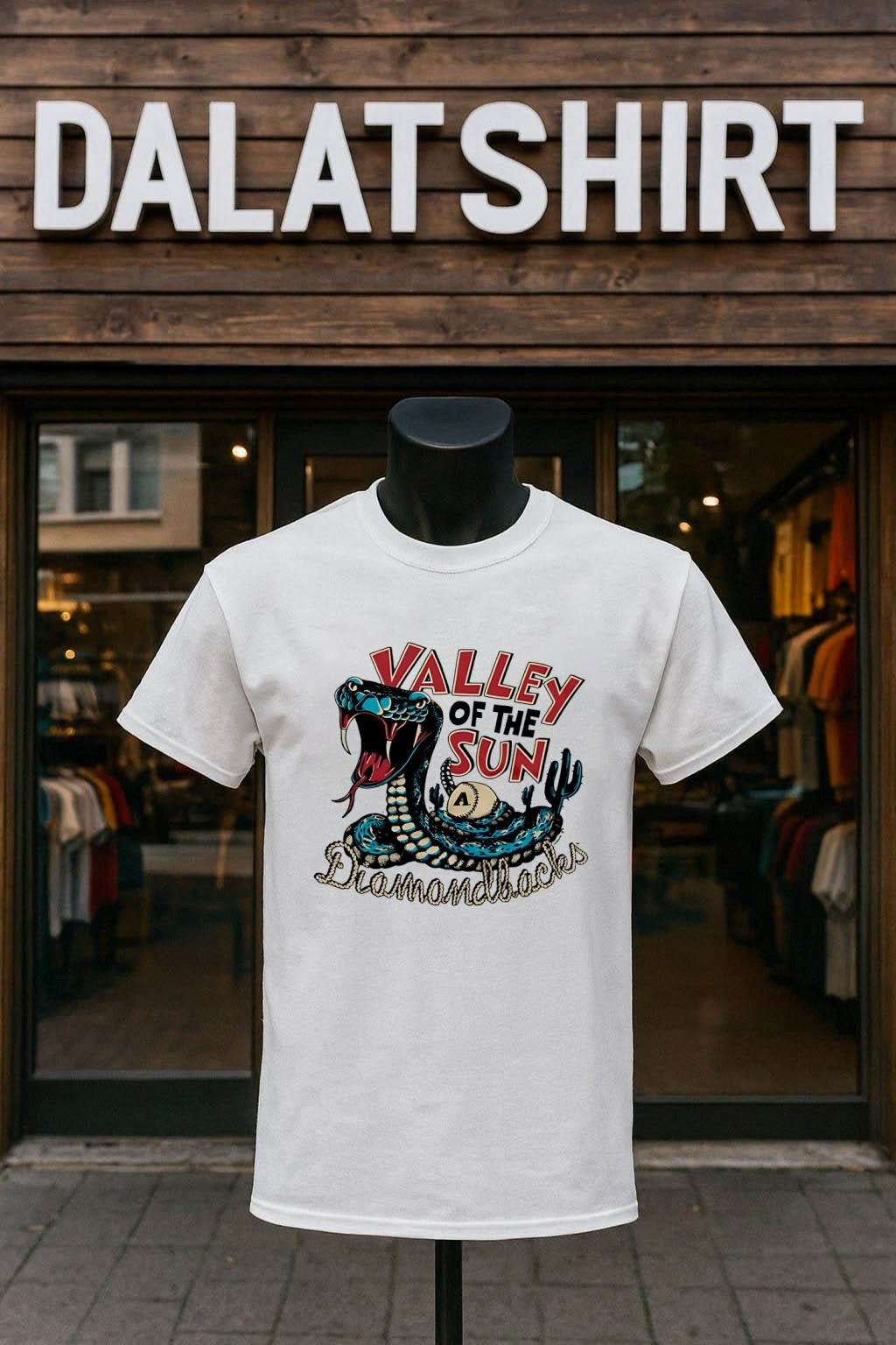 Valley Of The Sun Diamondbacks Snake Baseball Cactus - Adult & Kids T-Shirts, Sweatshirts & Hoodies apparel design preview 1