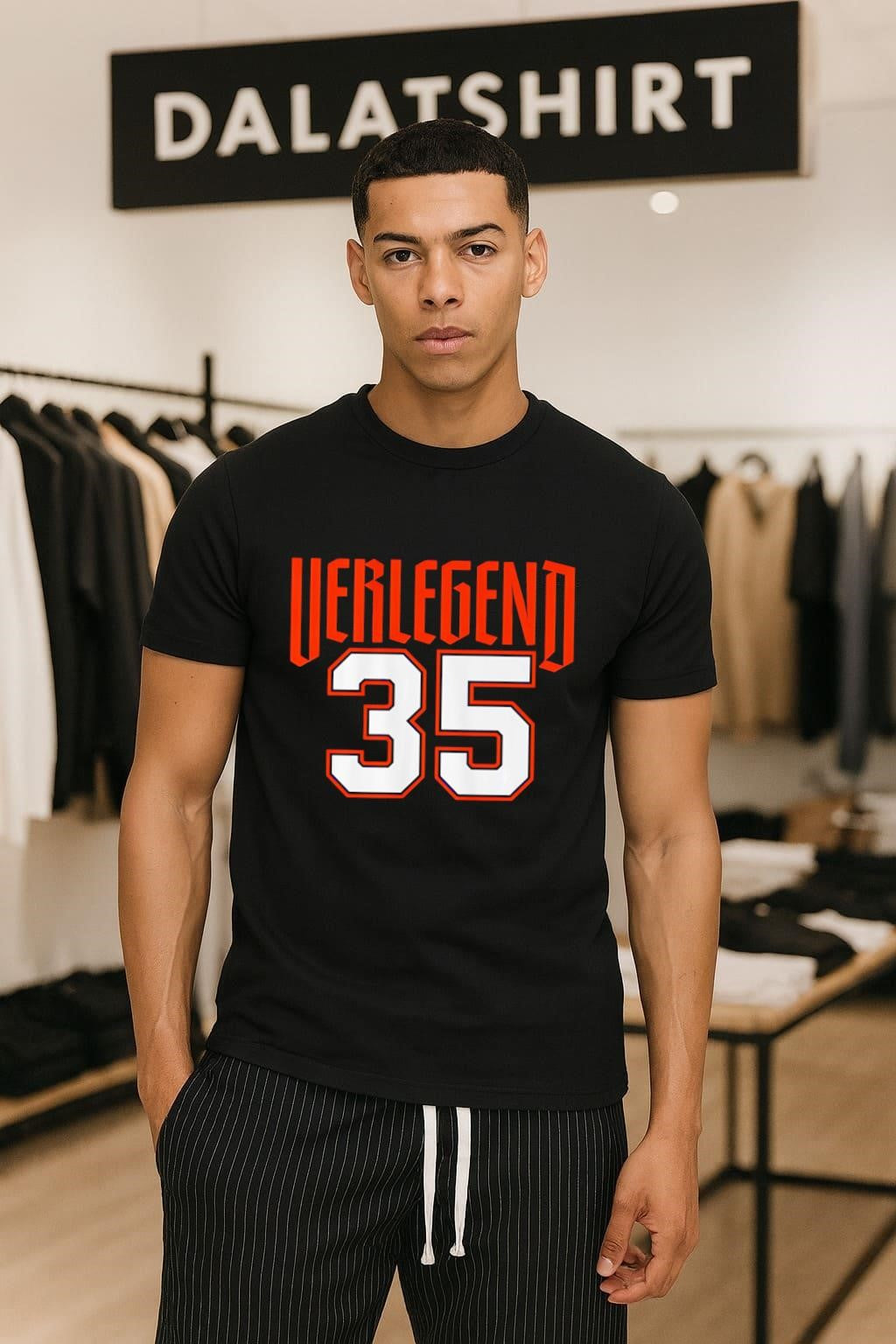 Verlegend Justin Verlander Number 35 Houston Baseball - Adult & Kids T-Shirts, Sweatshirts & Hoodies apparel design preview 1