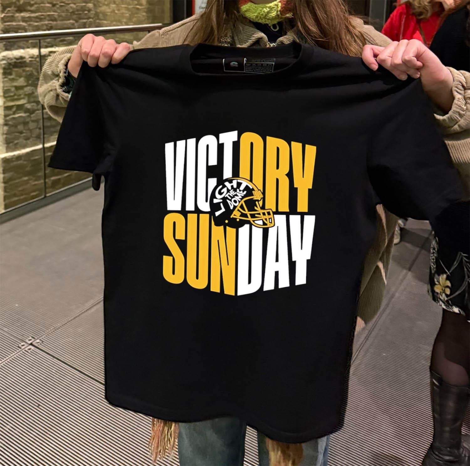 Victory Sunday light the dome helmet - Adult & Kids T-Shirts, Sweatshirts & Hoodies apparel design preview 2