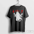 Vintage Halloween 67 Six Seven Spooky Ghost Graphic - Adult & Kids T-Shirts, Sweatshirts & Hoodies apparel design preview 1