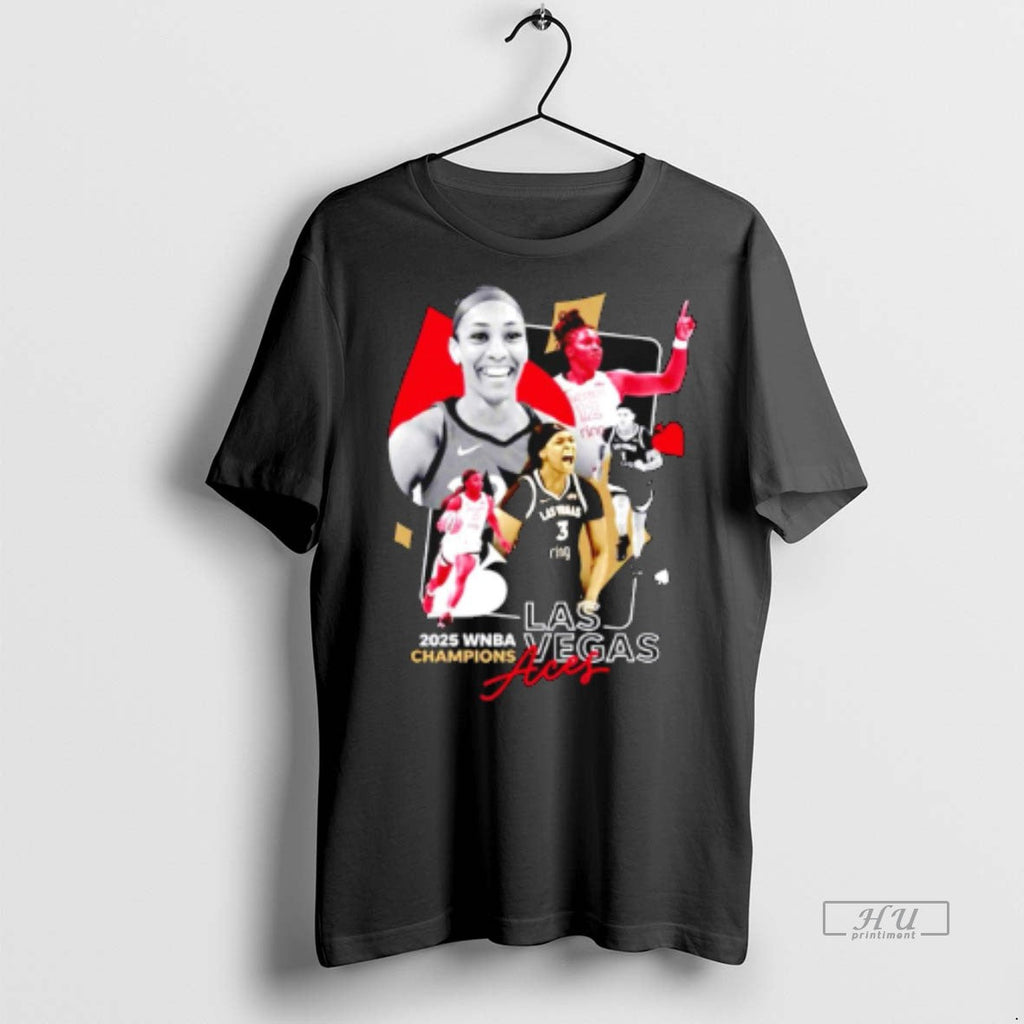 Viral Aja Wilson Las Vegas Aces 2025 Wnba Champions - Adult & Kids T-Shirts, Sweatshirts & Hoodies apparel design preview 1