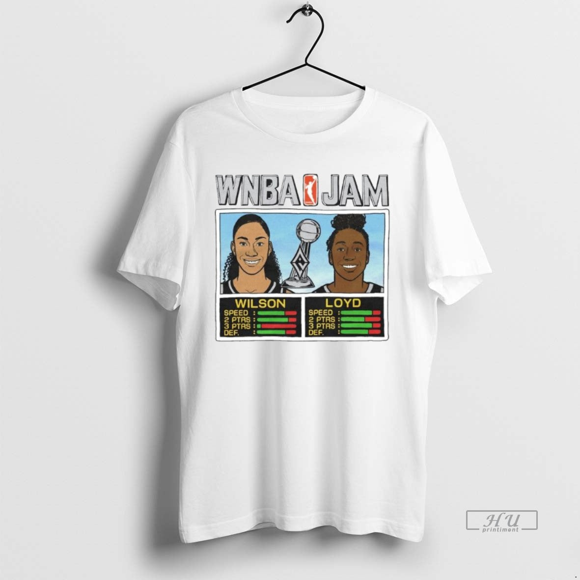 Viral Aja Wilson And Jewell Loyd Wnba Jam Los Angeles - Adult & Kids T-Shirts, Sweatshirts & Hoodies apparel design preview 1