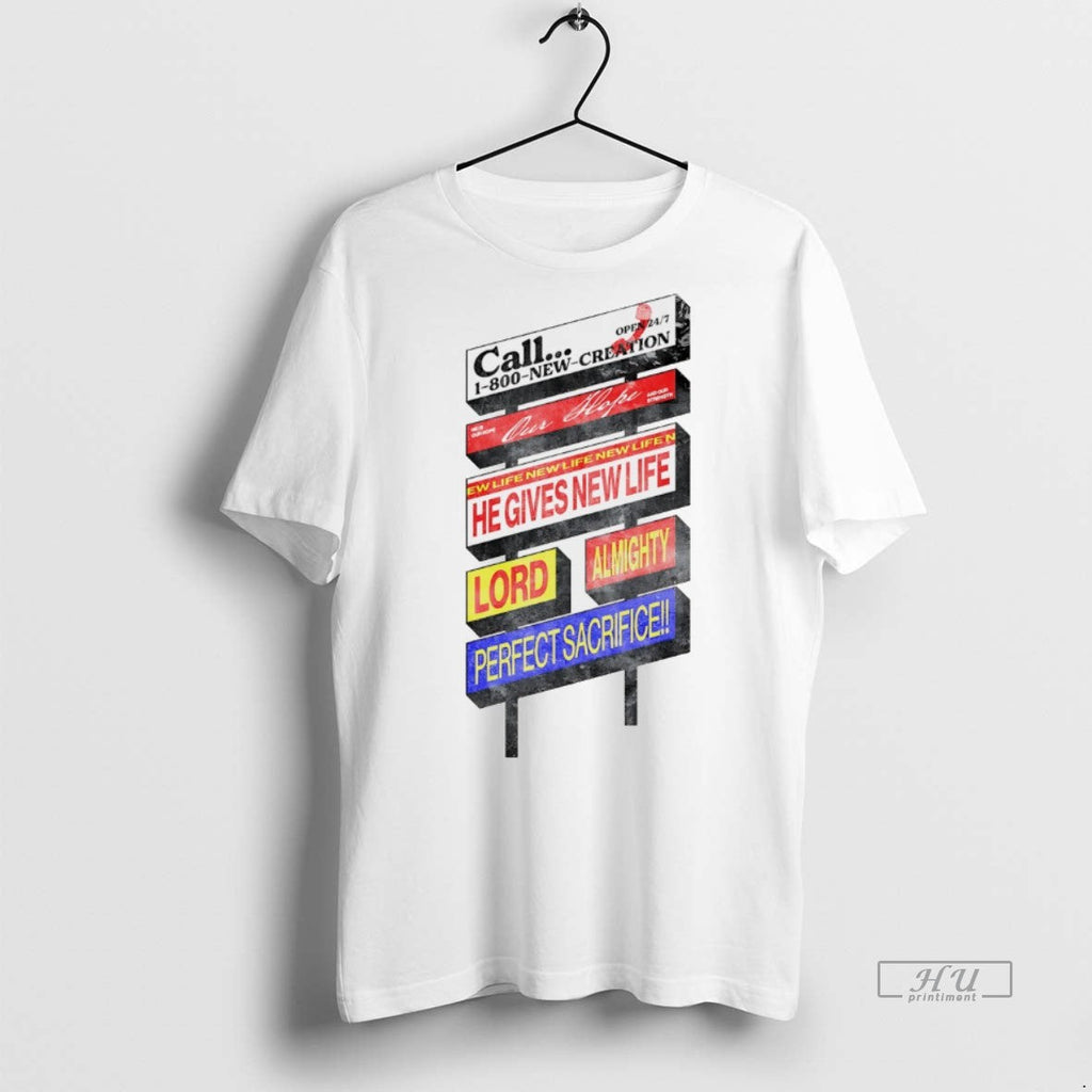 Viral Call 1 800 New Creation Our Hope White Sweater - Adult & Kids T-Shirts, Sweatshirts & Hoodies apparel design preview 1