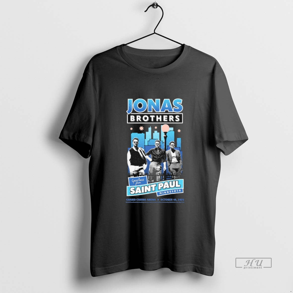 Viral Design Jonas Brothers Setlist At Grand Casino - Adult & Kids T-Shirts, Sweatshirts & Hoodies apparel design preview 1