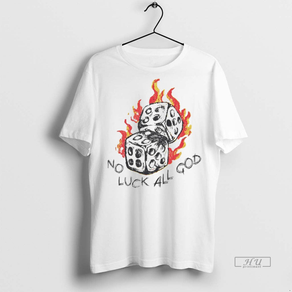 Viral Dice No Luck All God White Sweater - Adult & Kids T-Shirts, Sweatshirts & Hoodies apparel design preview 1