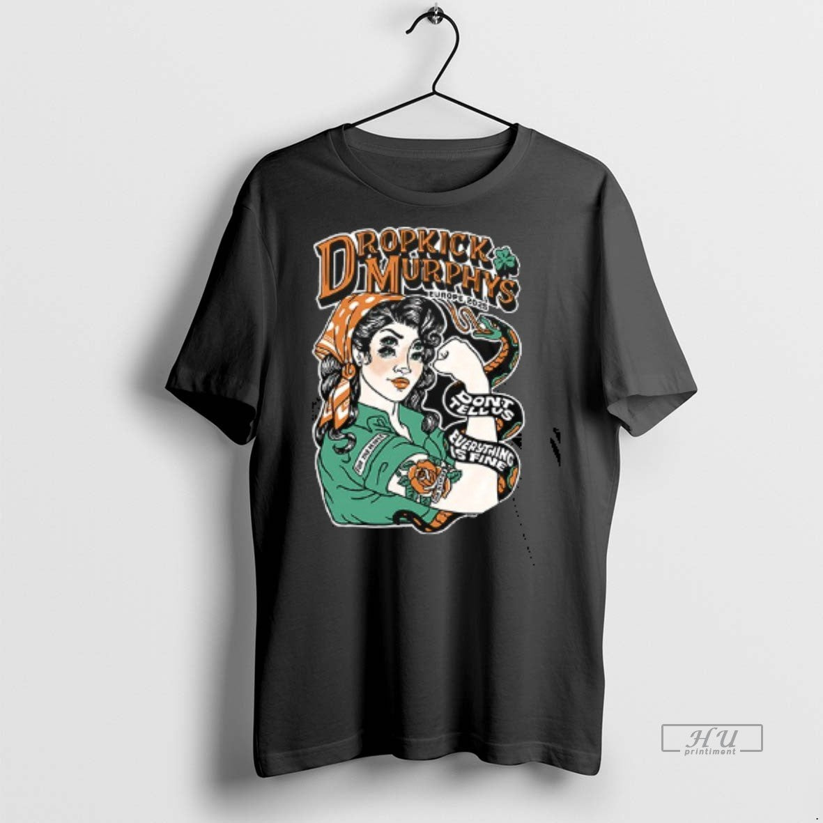 Viral Dropkick Murphys Europe Fall 2025 Dont Tell Us - Adult & Kids T-Shirts, Sweatshirts & Hoodies apparel design preview 1
