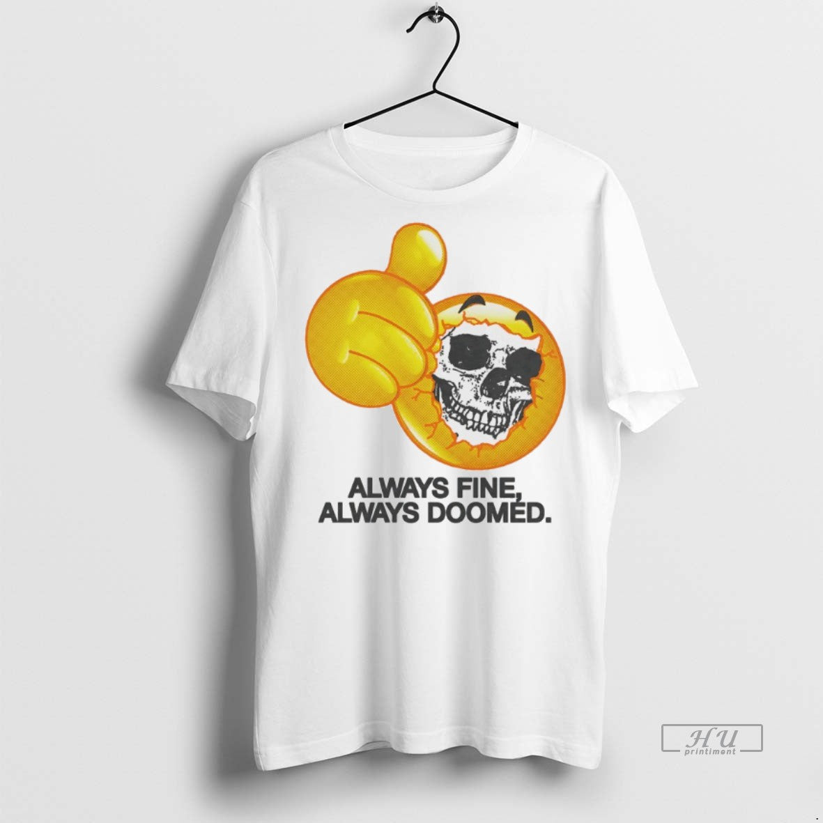 Viral Emoji Skull Always Find Doomed Sweater - Adult & Kids T-Shirts, Sweatshirts & Hoodies apparel design preview 1