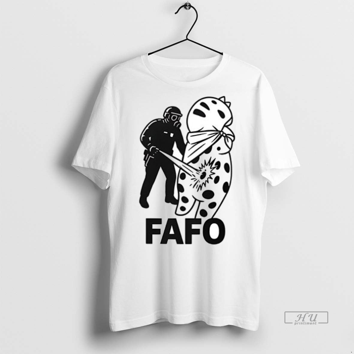 Viral Fafo A Police Officer In Riot Gear Ceramic And - Adult & Kids T-Shirts, Sweatshirts & Hoodies apparel design preview 1