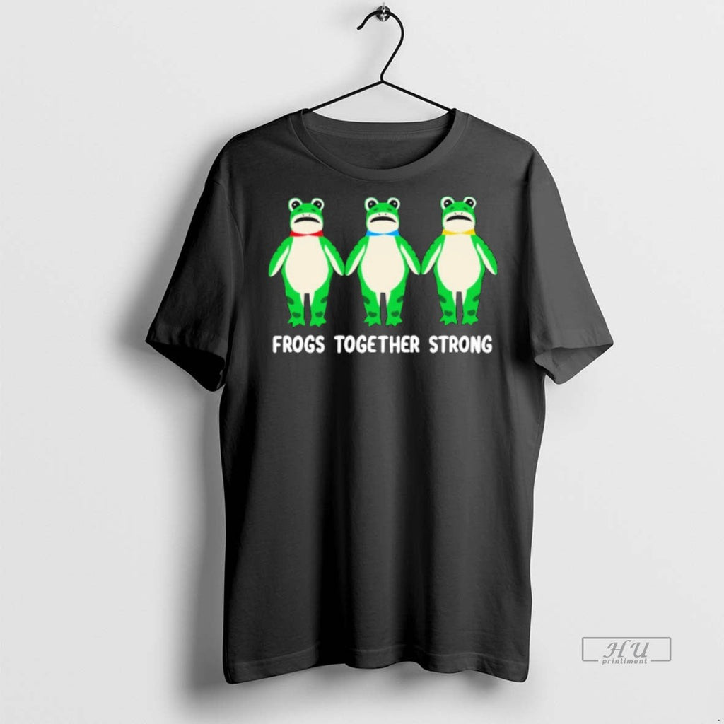 Viral Frogs Together Strong Portland Frog Protest - Adult & Kids T-Shirts, Sweatshirts & Hoodies apparel design preview 1