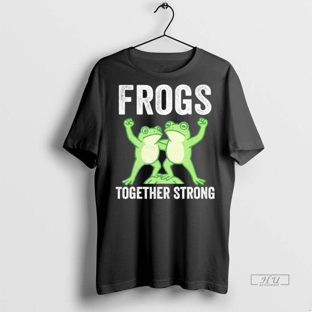 Viral Frogs Together Strong Portland Frog Protest - Adult & Kids T-Shirts, Sweatshirts & Hoodies apparel design preview 1