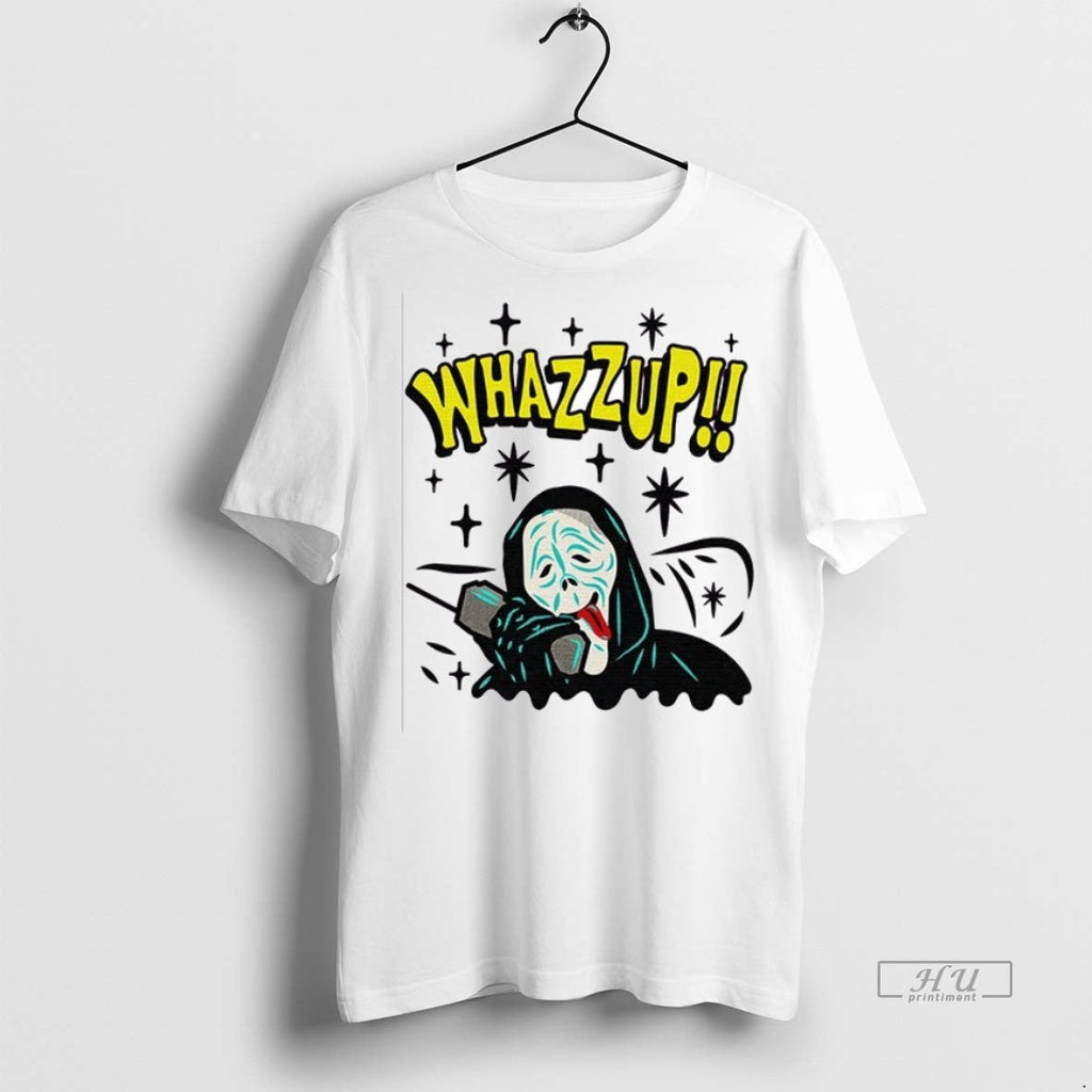 Viral Ghostface Whazzup Halloween Ceramic And Classic - Adult & Kids T-Shirts, Sweatshirts & Hoodies apparel design preview 1