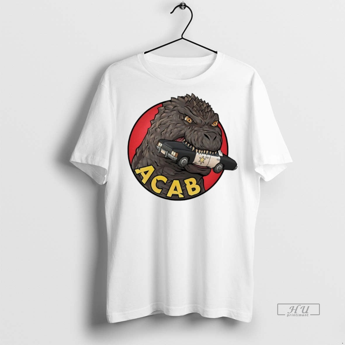 Viral Godzilla Acab Graphic Sweater - Adult & Kids T-Shirts, Sweatshirts & Hoodies apparel design preview 1