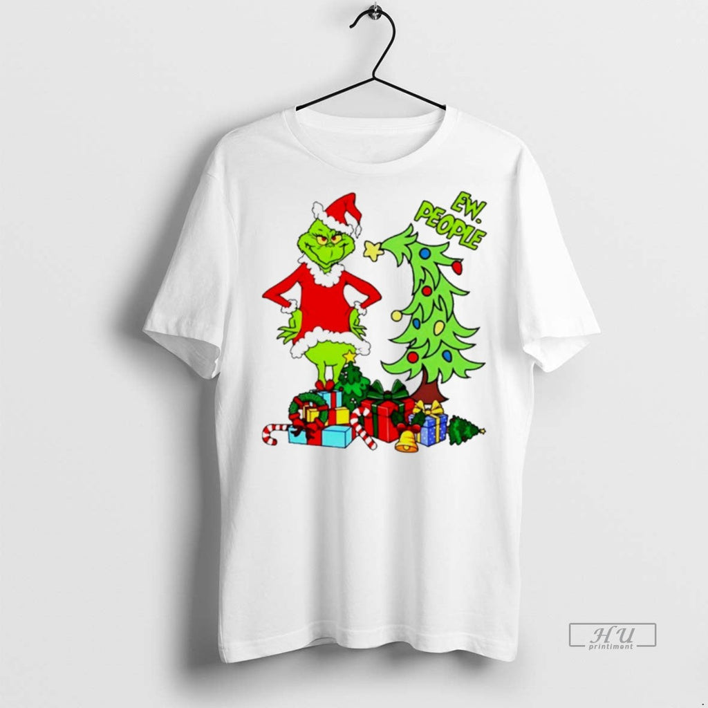 Viral Grinch Santa And Pine Tree Merry Christmas - Adult & Kids T-Shirts, Sweatshirts & Hoodies apparel design preview 1