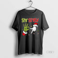 Viral Grinch And Santa Hands Six Seven Christmas - Adult & Kids T-Shirts, Sweatshirts & Hoodies apparel design preview 1