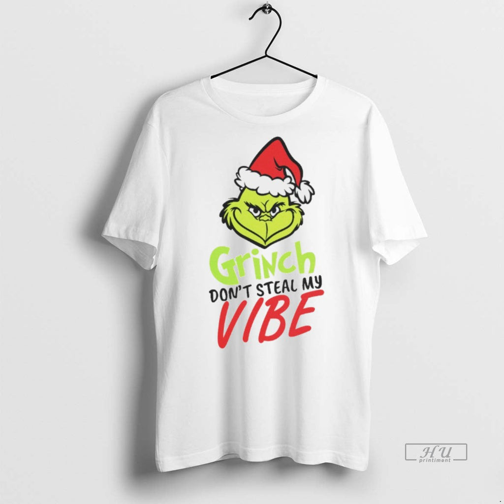 Viral Grinch Dont Steal My Vibe Christmas White - Adult & Kids T-Shirts, Sweatshirts & Hoodies apparel design preview 1