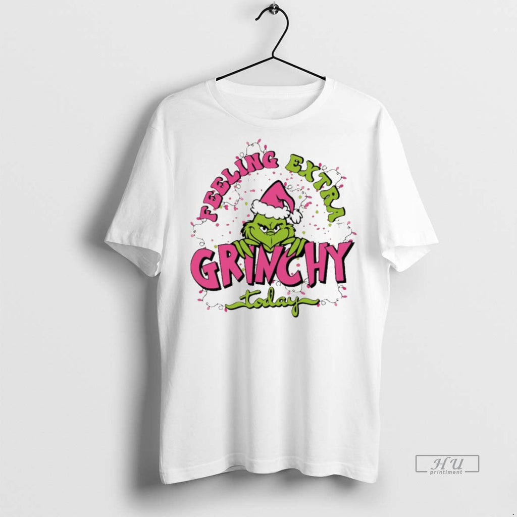 Viral Grinch Feeling Extra Grinchy Today Christmas - Adult & Kids T-Shirts, Sweatshirts & Hoodies apparel design preview 1