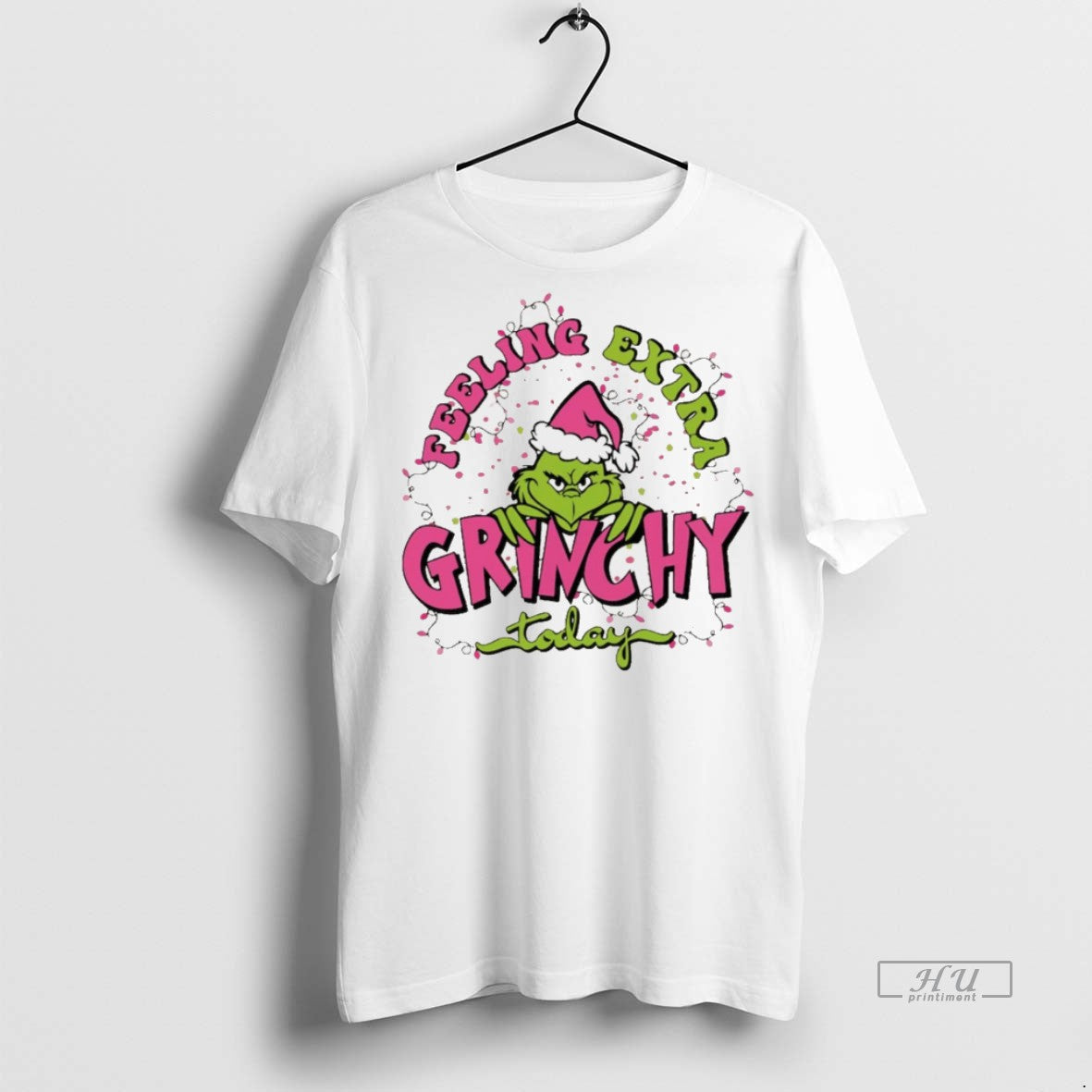 Viral Grinch Feeling Extra Grinchy Today Christmas - Adult & Kids T-Shirts, Sweatshirts & Hoodies apparel design preview 1