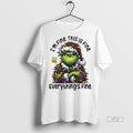 Viral Grinchmas Lights Sarcastic Im Fine This Is - Adult & Kids T-Shirts, Sweatshirts & Hoodies apparel design preview 1