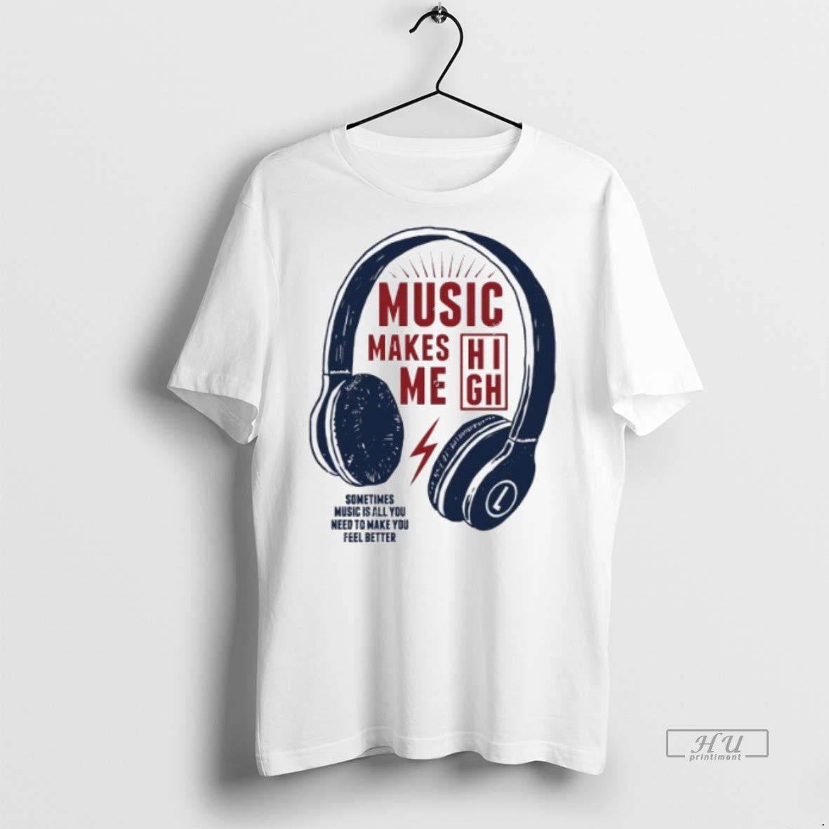 Viral Headphone Music Makes Me Sometimes Is All You - Adult & Kids T-Shirts, Sweatshirts & Hoodies apparel design preview 1