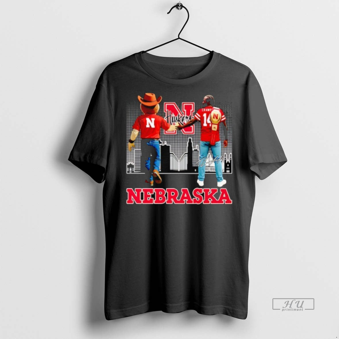 Viral Herbie Husker And Crawford Nebraska Cornhuskers - Adult & Kids T-Shirts, Sweatshirts & Hoodies apparel design preview 1