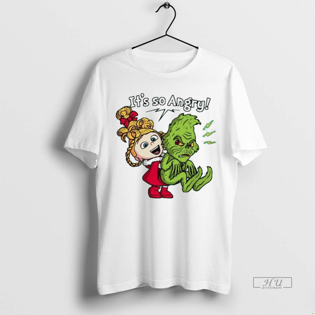 Viral Its So Angry Cindy Lou Who And The Grinch White - Adult & Kids T-Shirts, Sweatshirts & Hoodies apparel design preview 1