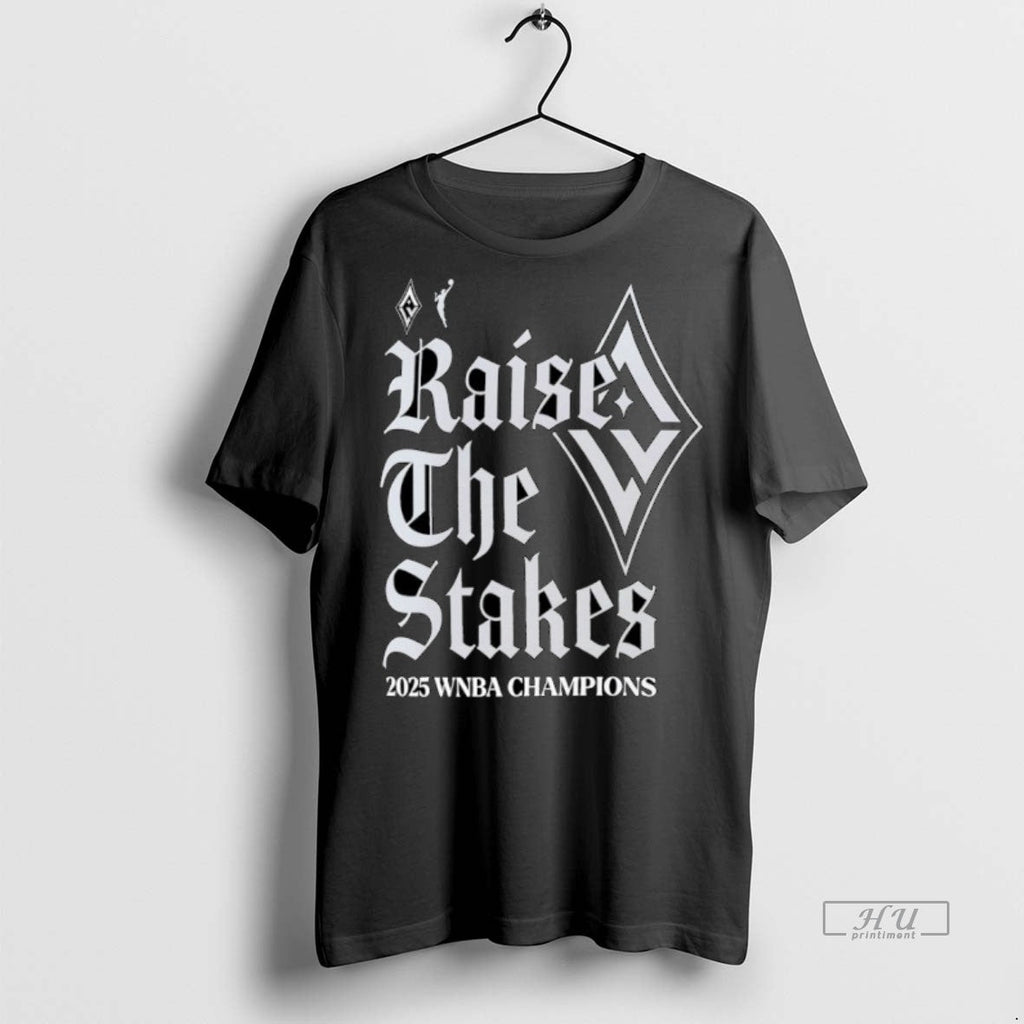 Viral Las Vegas Aces Raise The Stakes 2025 Wnba - Adult & Kids T-Shirts, Sweatshirts & Hoodies apparel design preview 1