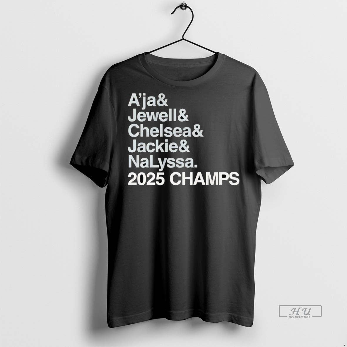 Viral Las Vegas Aces Ampersand 2025 Champs Players - Adult & Kids T-Shirts, Sweatshirts & Hoodies apparel design preview 1