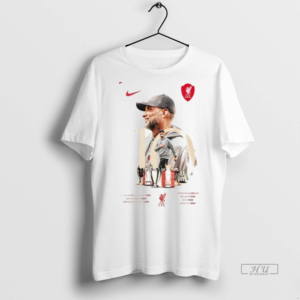 Viral Liverpool Fc X Jurgen Klopp 10th Anniversary - Adult & Kids T-Shirts, Sweatshirts & Hoodies apparel design preview 1