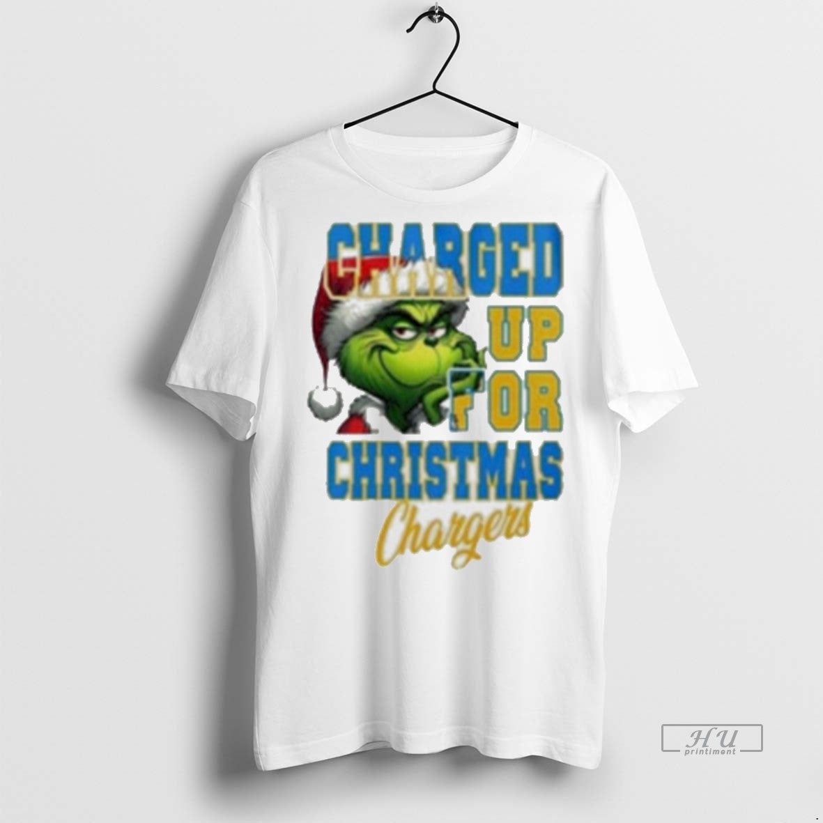 Viral Los Angeles Chargers Charged Up For Christmas - Adult & Kids T-Shirts, Sweatshirts & Hoodies apparel design preview 1