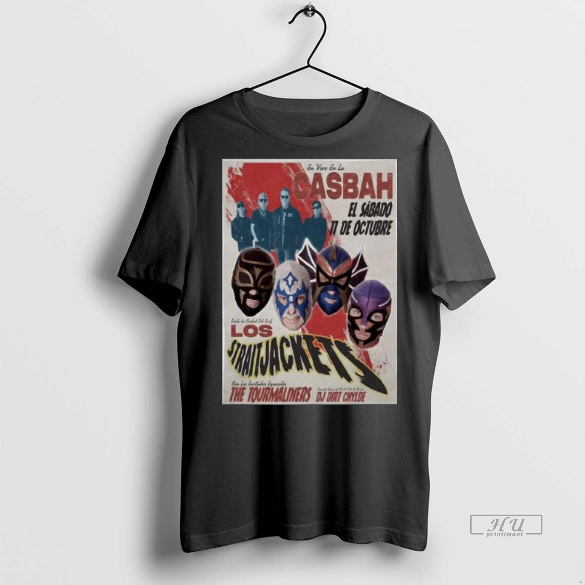 Viral Los Straitjackets With The Tourmaliners October - Adult & Kids T-Shirts, Sweatshirts & Hoodies apparel design preview 1
