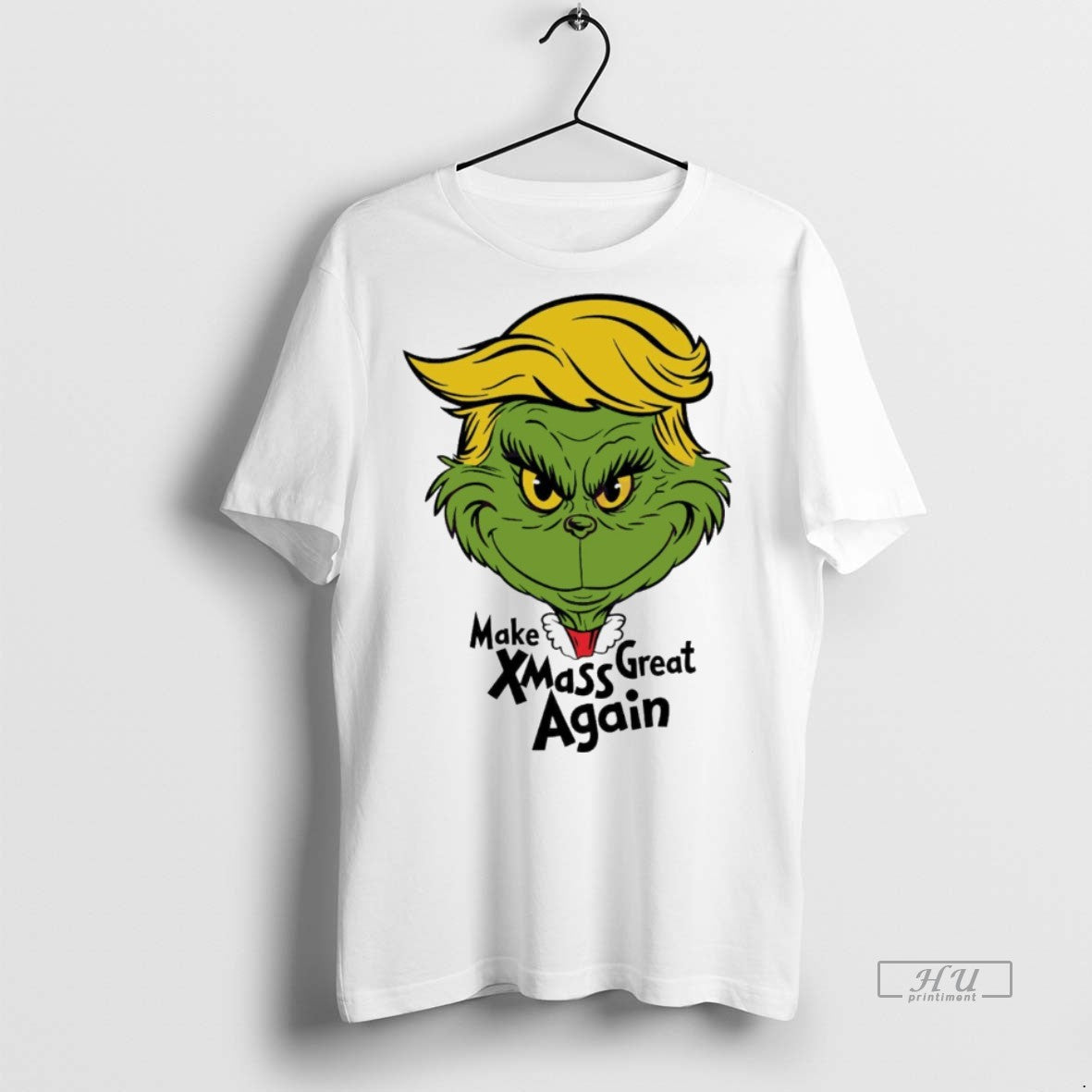 Viral Make Xmas Great Again Trump Grinch White - Adult & Kids T-Shirts, Sweatshirts & Hoodies apparel design preview 1