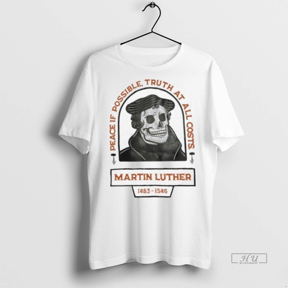 Viral Martin Luther Skull Peace If Possible Truth At - Adult & Kids T-Shirts, Sweatshirts & Hoodies apparel design preview 1