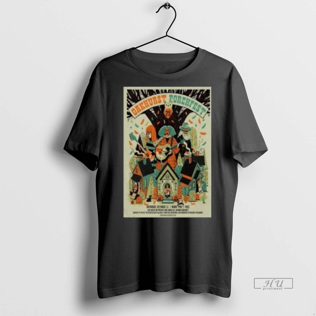 Viral Oakhurst Porchfest October 11 2025 In Decatur - Adult & Kids T-Shirts, Sweatshirts & Hoodies apparel design preview 1