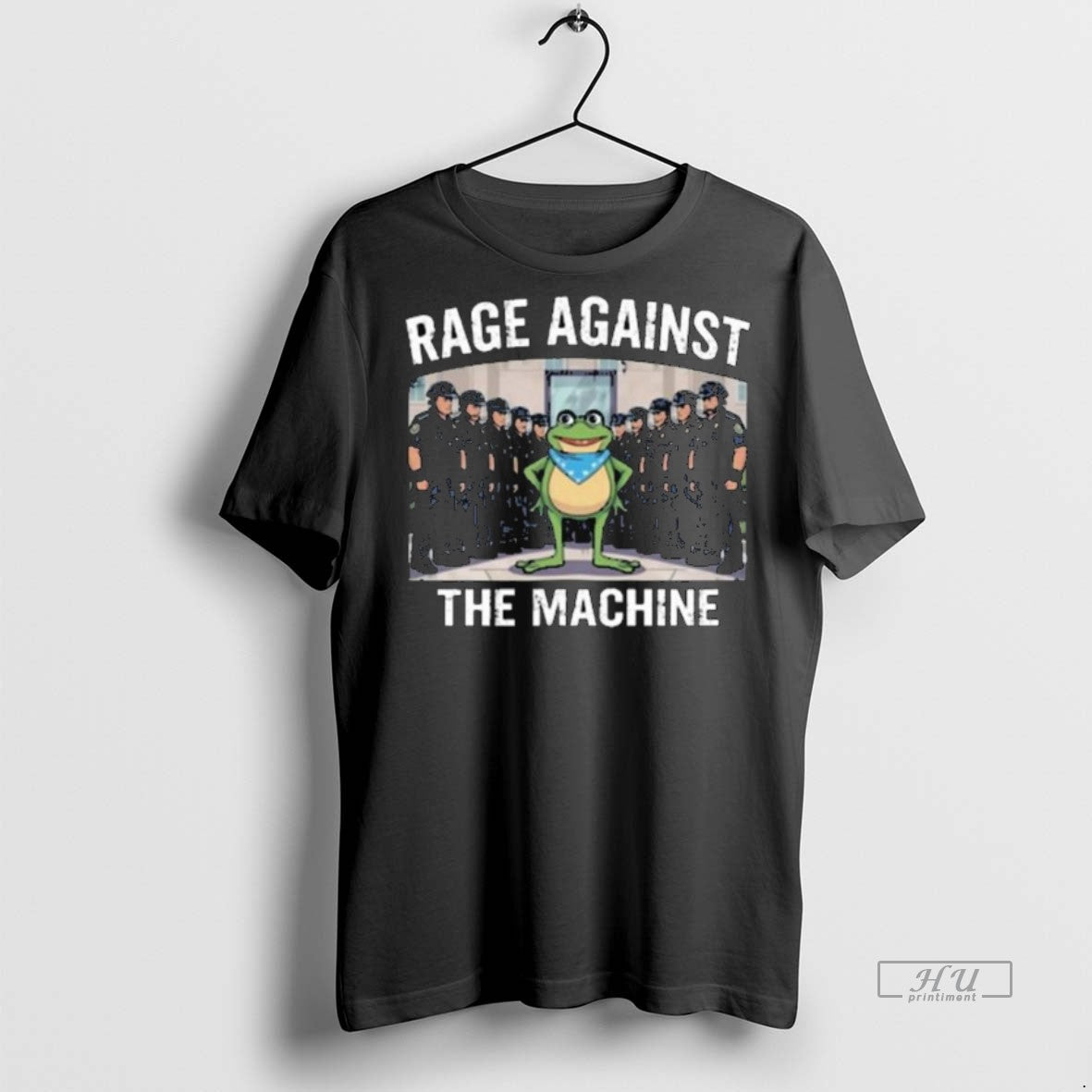 Viral Portland Frog Protest Anti Ice Fascism Trump - Adult & Kids T-Shirts, Sweatshirts & Hoodies apparel design preview 1