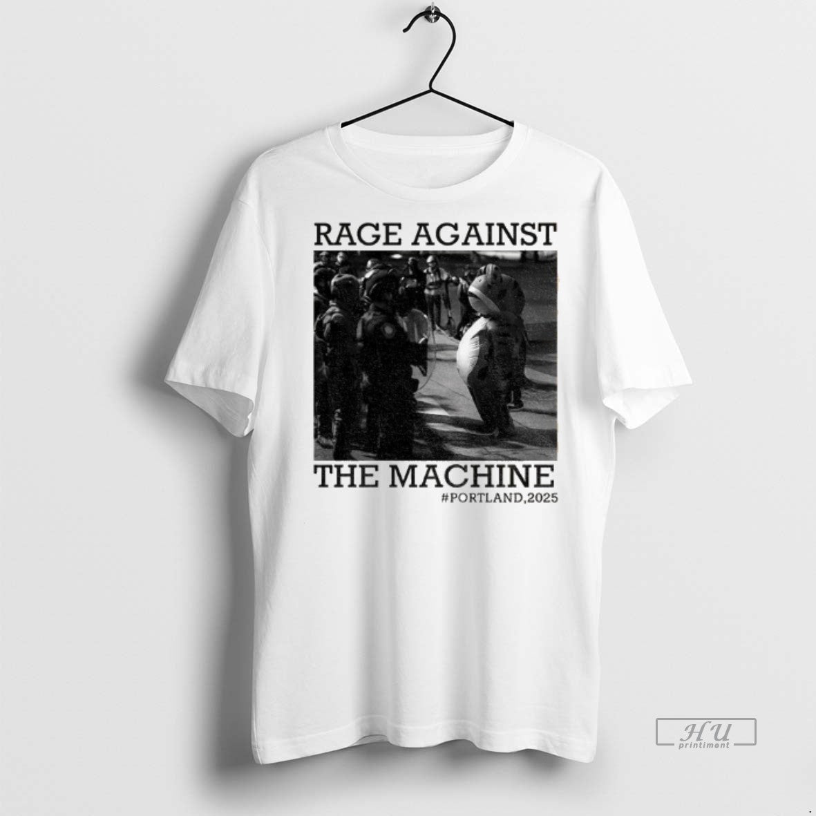 Viral Portland Frog Protest Rage Against The Machine - Adult & Kids T-Shirts, Sweatshirts & Hoodies apparel design preview 1