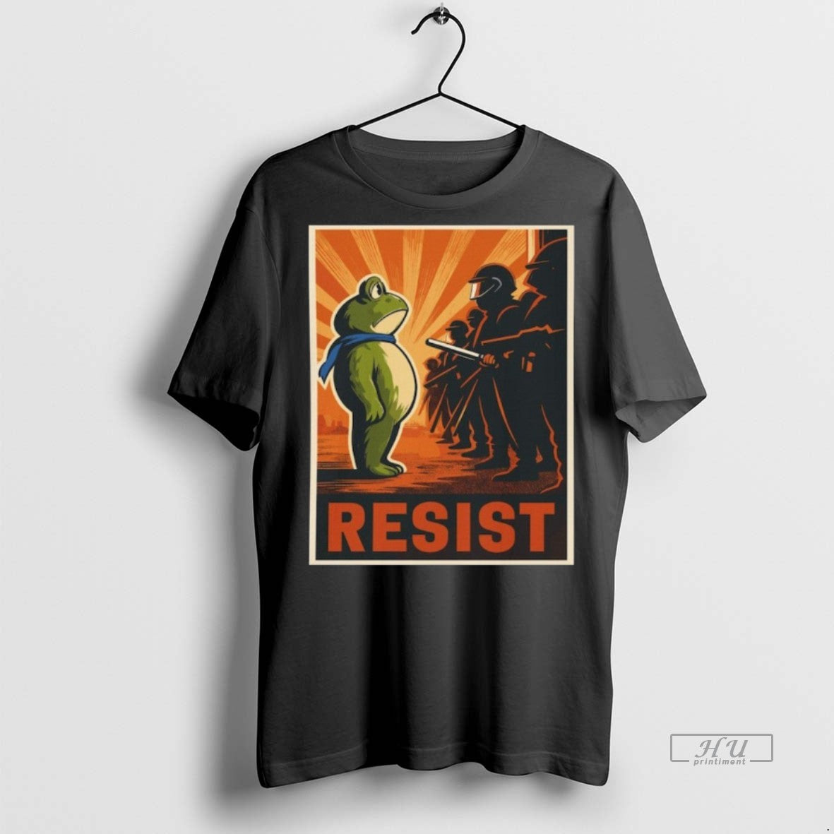 Viral Portland Frog Protest Resist Sweater - Adult & Kids T-Shirts, Sweatshirts & Hoodies apparel design preview 1