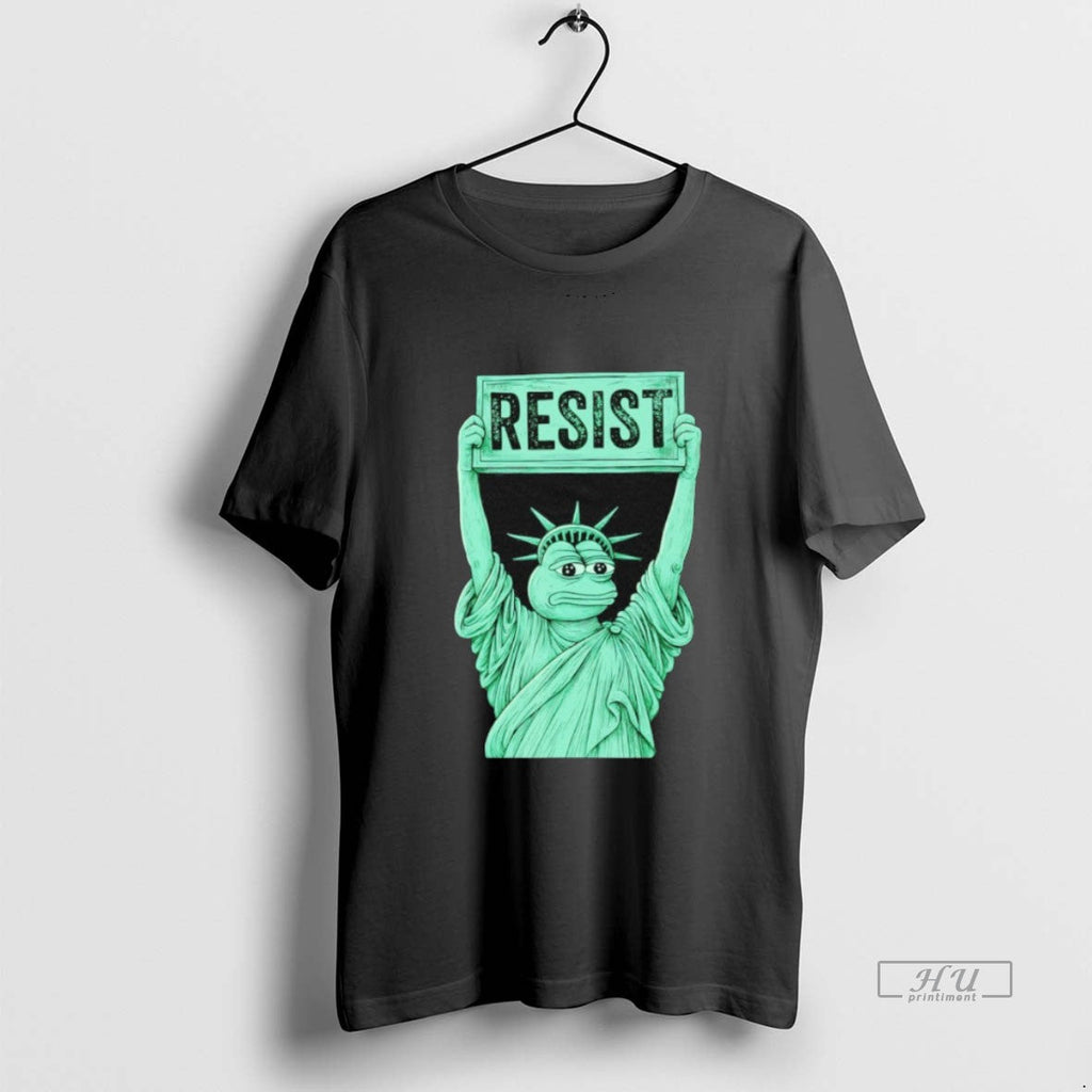 Viral Portland Frog Protest Statue Of Liberty Resist - Adult & Kids T-Shirts, Sweatshirts & Hoodies apparel design preview 1