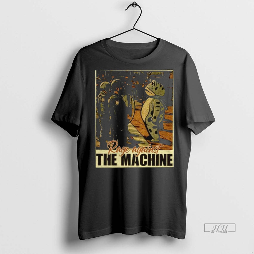 Viral Portland Frog Protest Rage Against The Machine - Adult & Kids T-Shirts, Sweatshirts & Hoodies apparel design preview 1