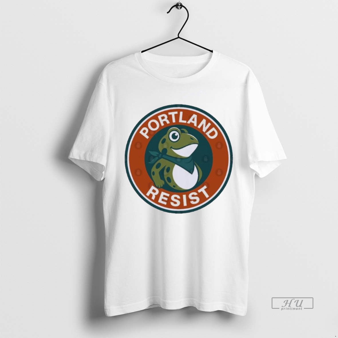 Viral Portland Frog Resist Circle Sweater - Adult & Kids T-Shirts, Sweatshirts & Hoodies apparel design preview 1