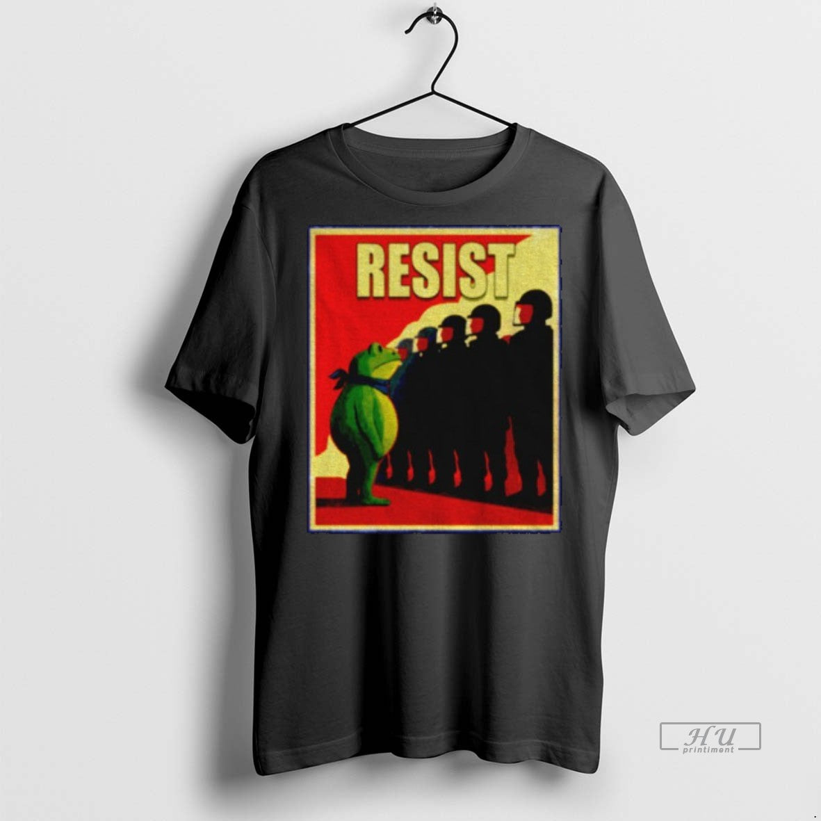 Viral Portland Frog Resist Retro 2025 Red Style - Adult & Kids T-Shirts, Sweatshirts & Hoodies apparel design preview 1