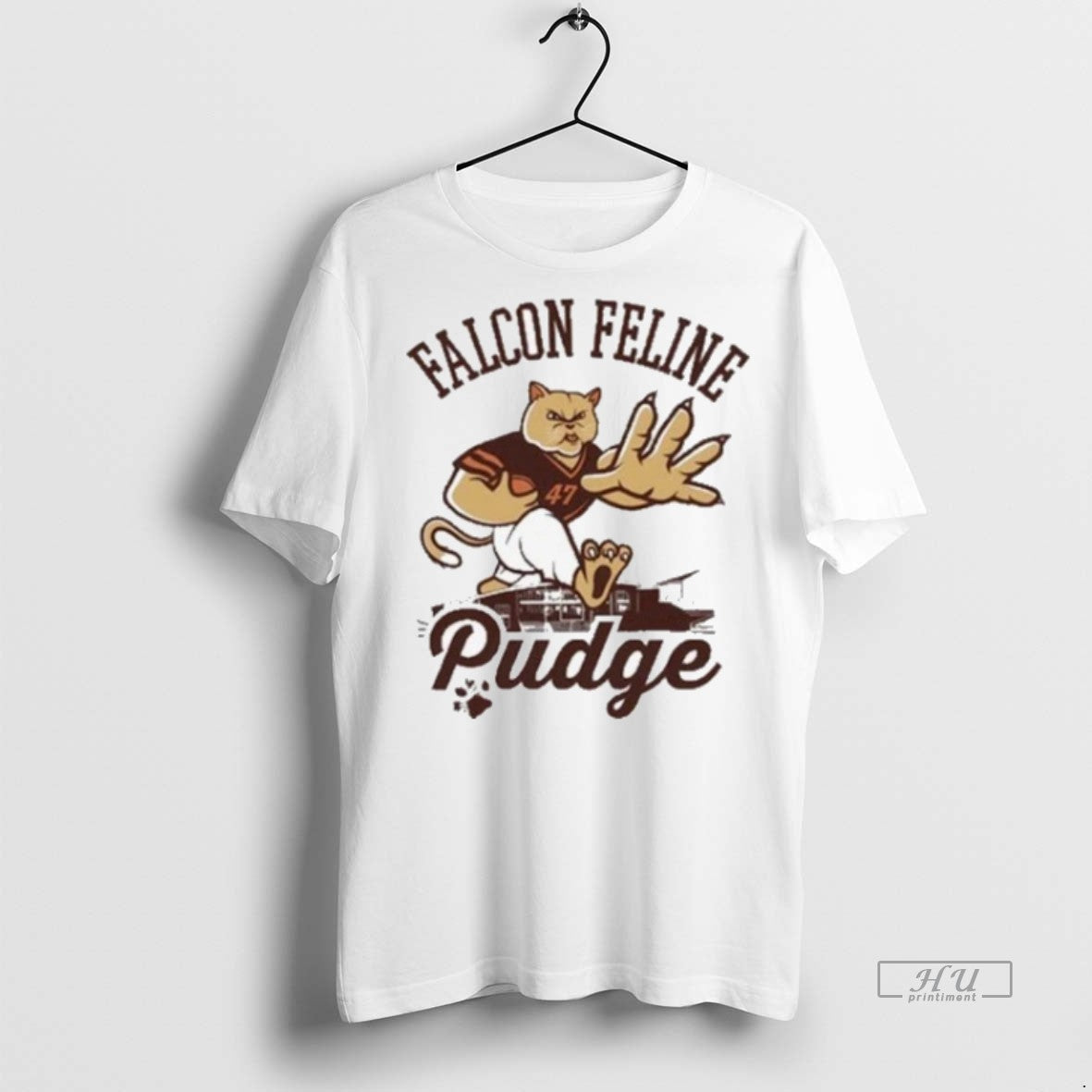 Viral Pudge The Cat Falcon Feline 2025 Sweater - Adult & Kids T-Shirts, Sweatshirts & Hoodies apparel design preview 1